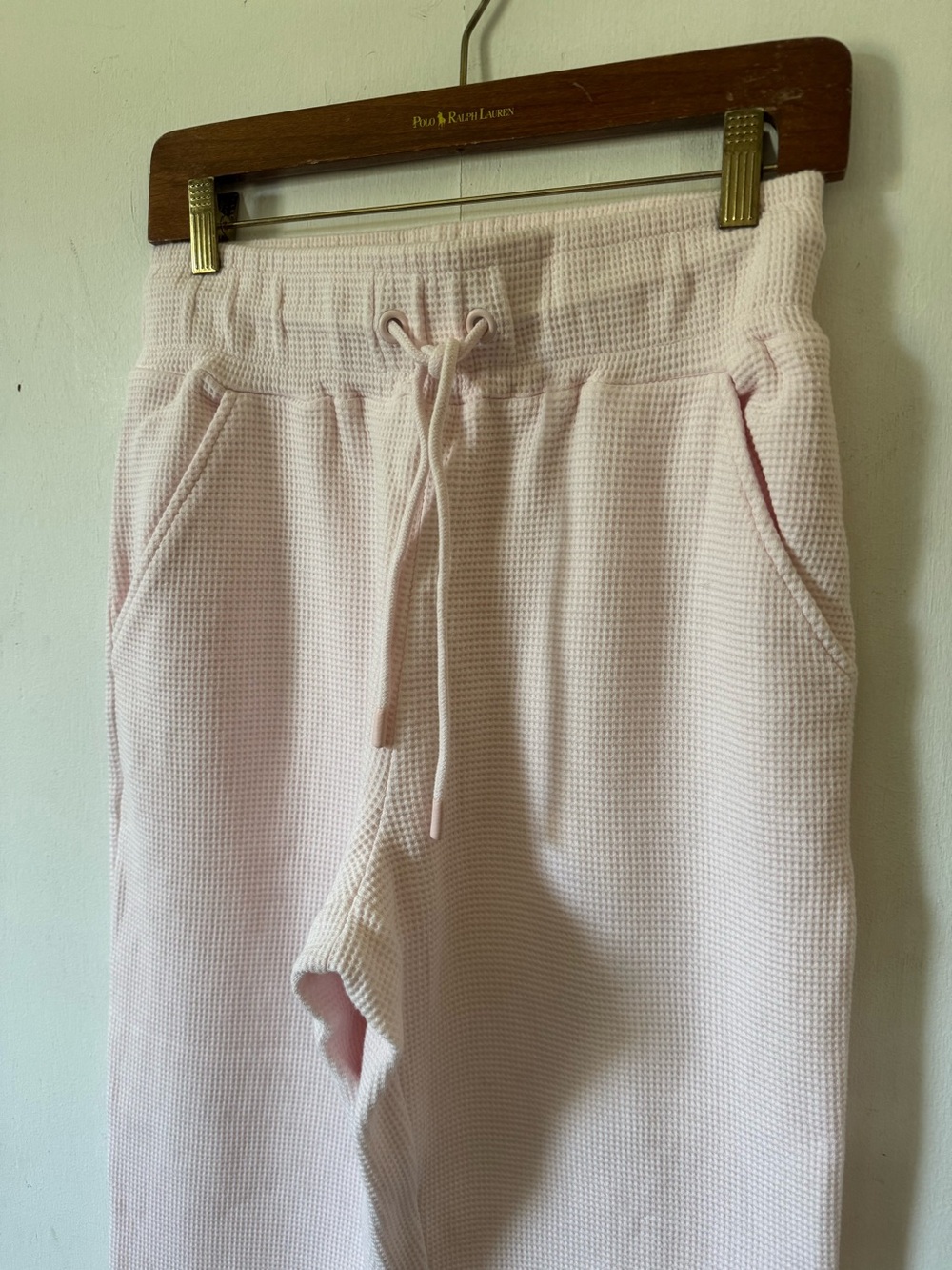 Negative Underwear Waffle Knit Jogger Pants Pastel Puff Pink Womens Medium NWT - Picture 6 of 10
